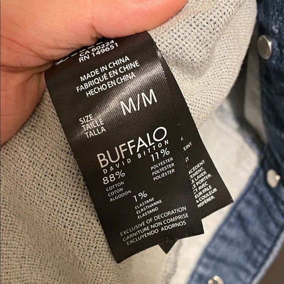 Buffalo David Bitton Blue Denim Jacket - Picture 3 of 8